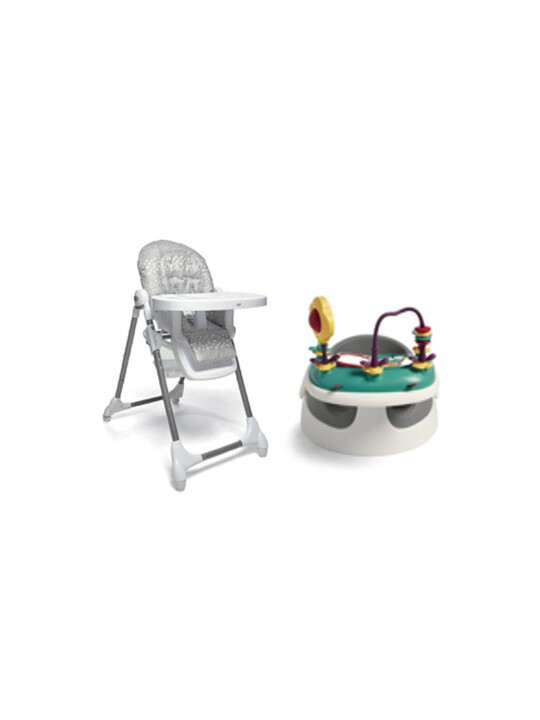 Baby Snug Grey with Snax Highchair Grey Spot image number 1